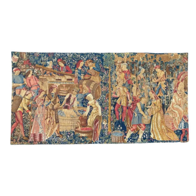 French Hand Painted Tapestry
